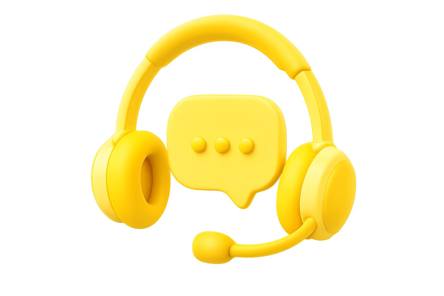 Headset and chat bubble — expert customer support